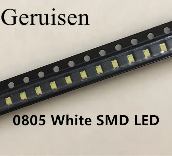 200 шт. лимитированная по времени поверхностное крепление X 0805 белый Smd Led супер
