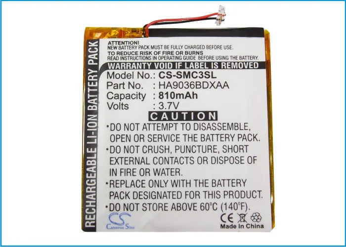 Cameron Sino для SAMSUNG YP CP3 CP3AB/XSH (4G) (8G) CP3CB (8G)|battery for|battery for samsungbatteries batteries |