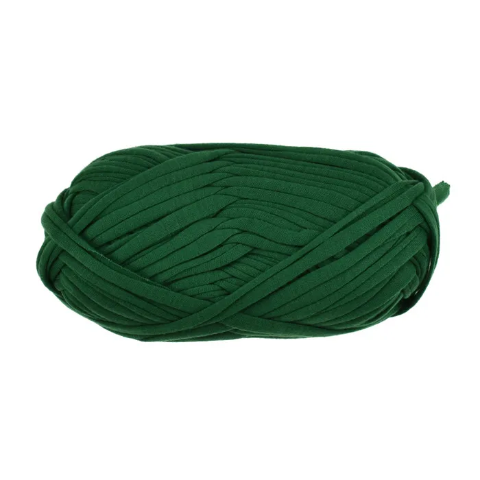 deep green 21 Цвет Вязание Толстая нить вязание крючком Ткань Пряжа DIY сумка ковер подушка Вязание лента шляпа пряжа хлопок пряжа шар 30 м - Цвет: deep green