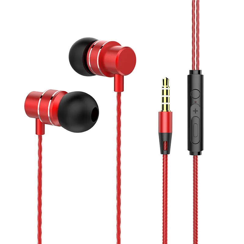Наушники In ear с микрофоном проводные наушники вкладыши Бас гарнитура для xiaomi Samsung