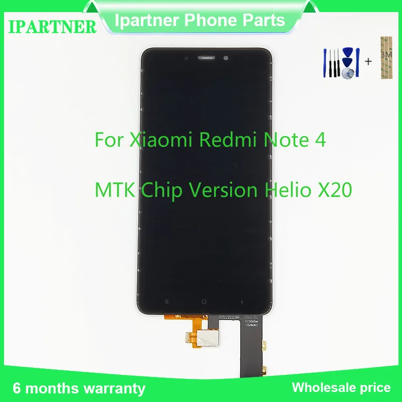 Чип MTK версия Helio X20 для Xiaomi Redmi Note 4 ЖК дисплей кодирующий преобразователь