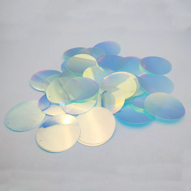 Большие разноцветные блестки АВ хамелеон круглые свободные серьги из ПВХ сделай