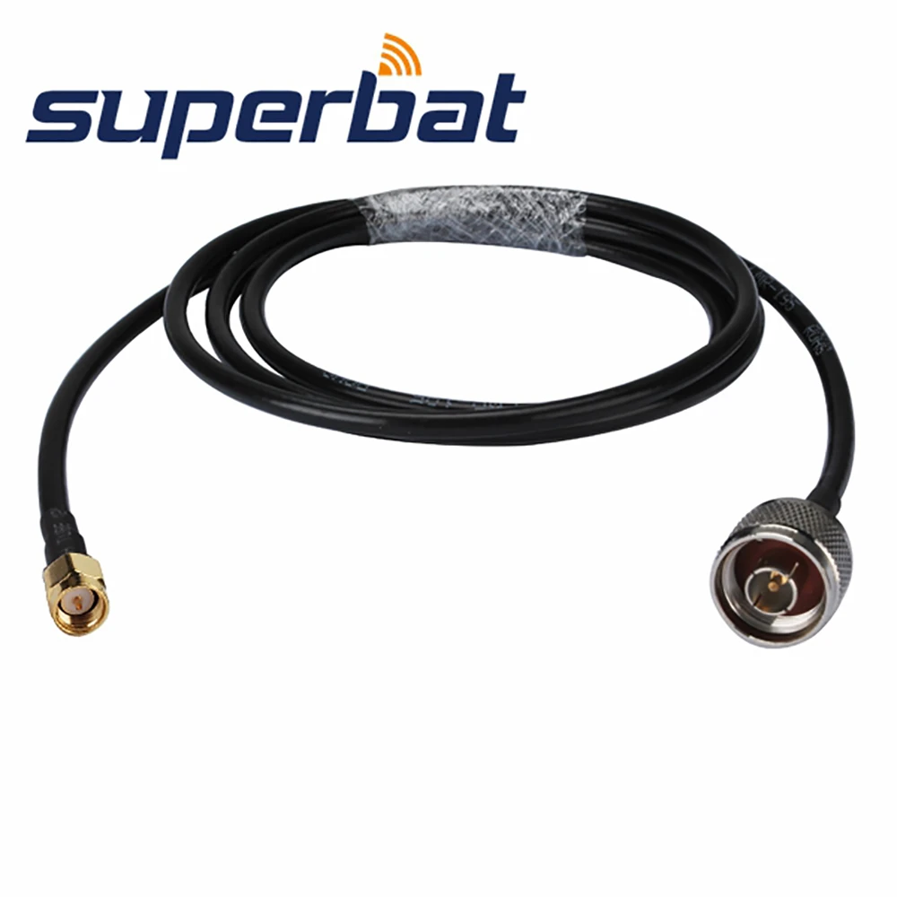 Superbat N-SMA Type N Plug to SMA Male Pigtail Coaxial Cable RG58 100cm for Wifi Antenna