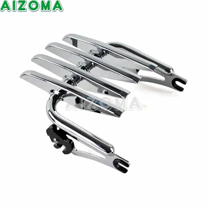 Chrome Съемная мотоциклетная задняя стелс багажная стойка для Harley Touring Road King FLHR CVO уличное движение FLHX FLTR FLTRU 2009-16 - Цвет: Chrome