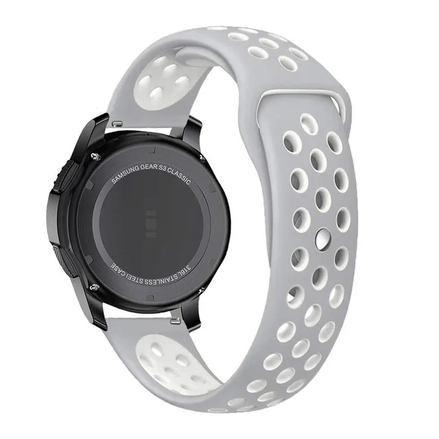 Каучуковый ремешок для samsung Шестерни S3 S2 Спорт Frontier классический силикон для galaxy Watch 42 мм 46 мм длина браслета huami amazfit bip 22 мм 20 мм