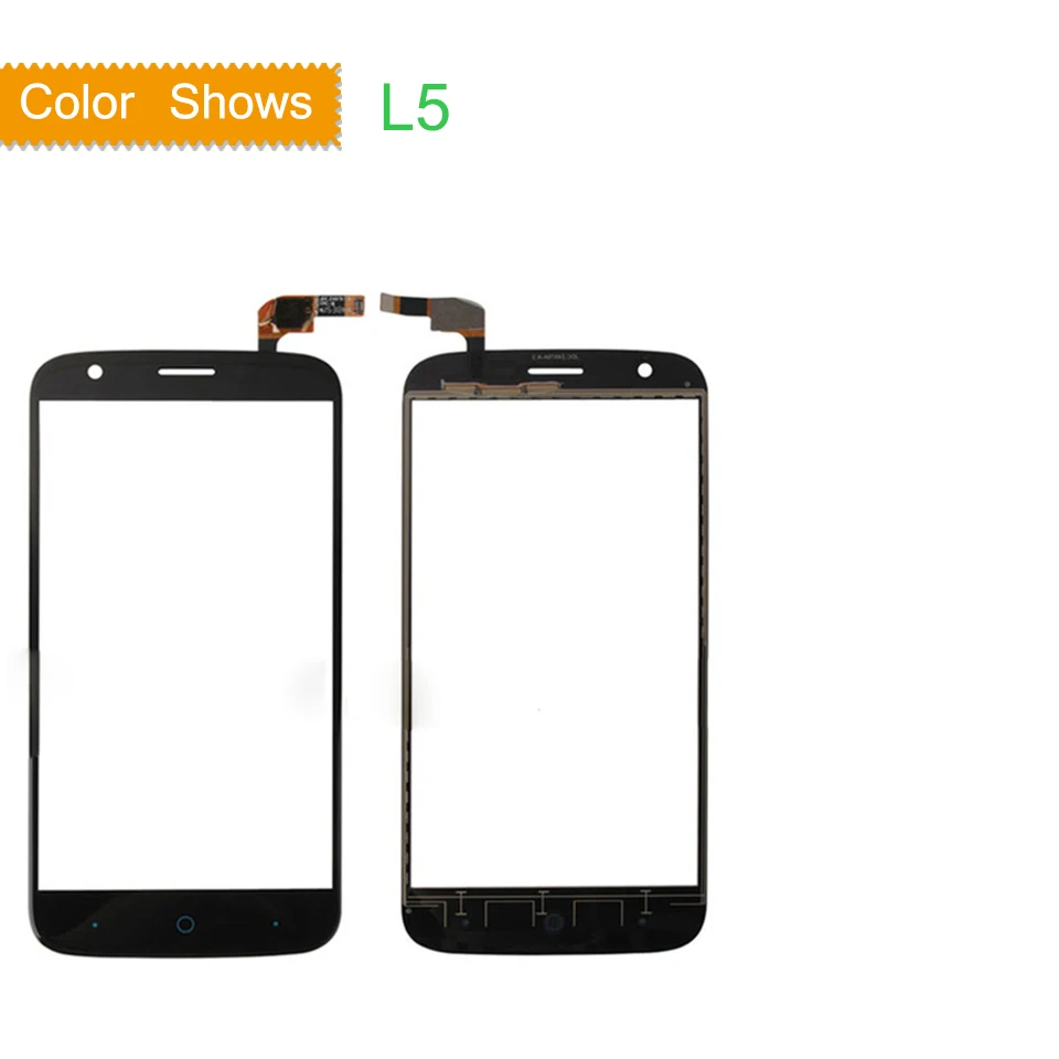 L5 Black no gift Сенсорный экран дигитайзер для zte Blade L5 L5 Plus L5Plus Сенсорная панель Сенсорный экран объектив Переднее стекло сенсор без lcd L5 Plus touch - Цвет: L5 Black no gift