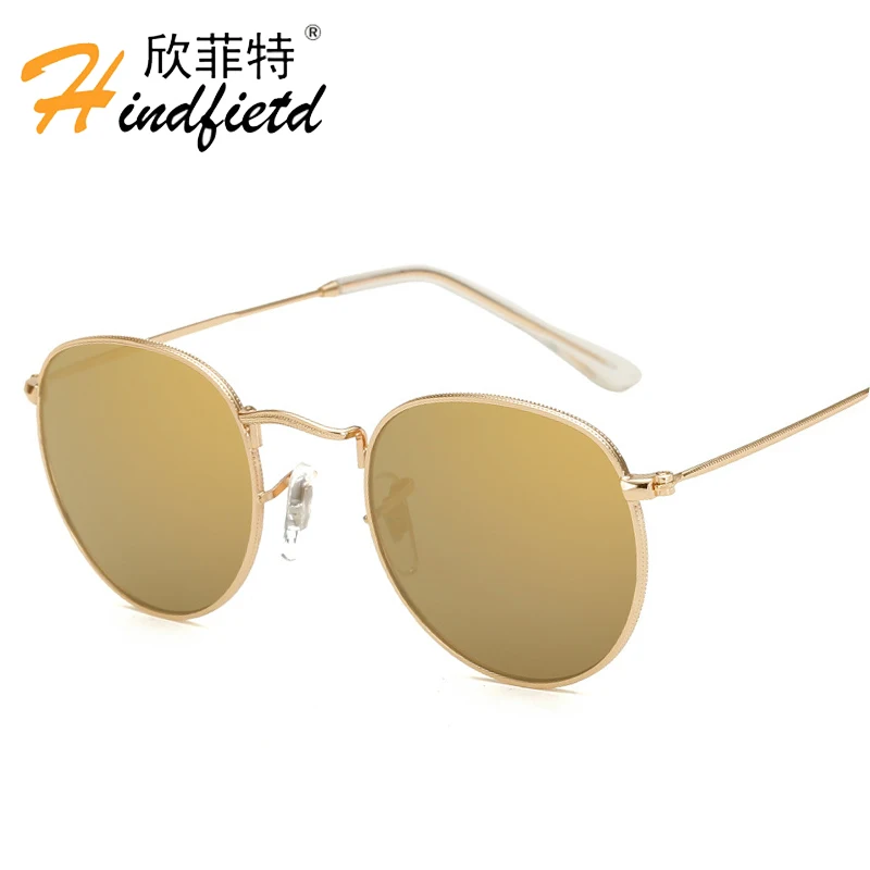 Женские солнцезащитные очки HINDFIELD брендовые дизайнерские роскошные круглые для