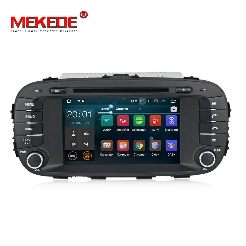 HD 1024x600 PX30 " чистый Android 9,0 2+ 16G Автомобильный gps-навигатор для Kia Soul 2013- BT автомобильный Радио dvd cd wifi