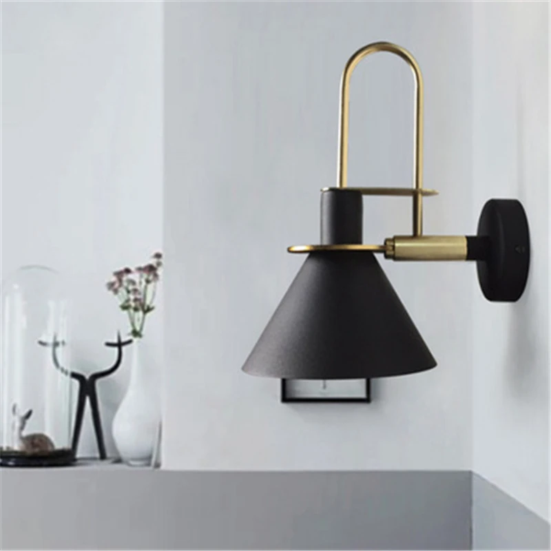 Скандинавский светодиодный настенный светильник E27 креативный персональный для