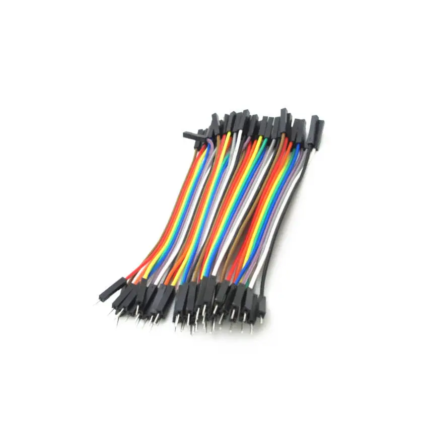 Перемычка Dupont 10 см штекер гнездо 40 шт. ленточный кабель для Arduino новинка|cable for