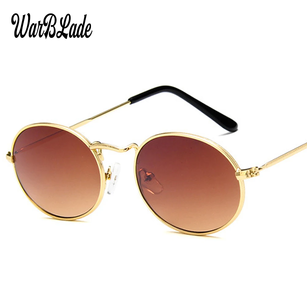 Новинка 2021 Солнцезащитные овальные очки золотые черные Ретро розовые красные