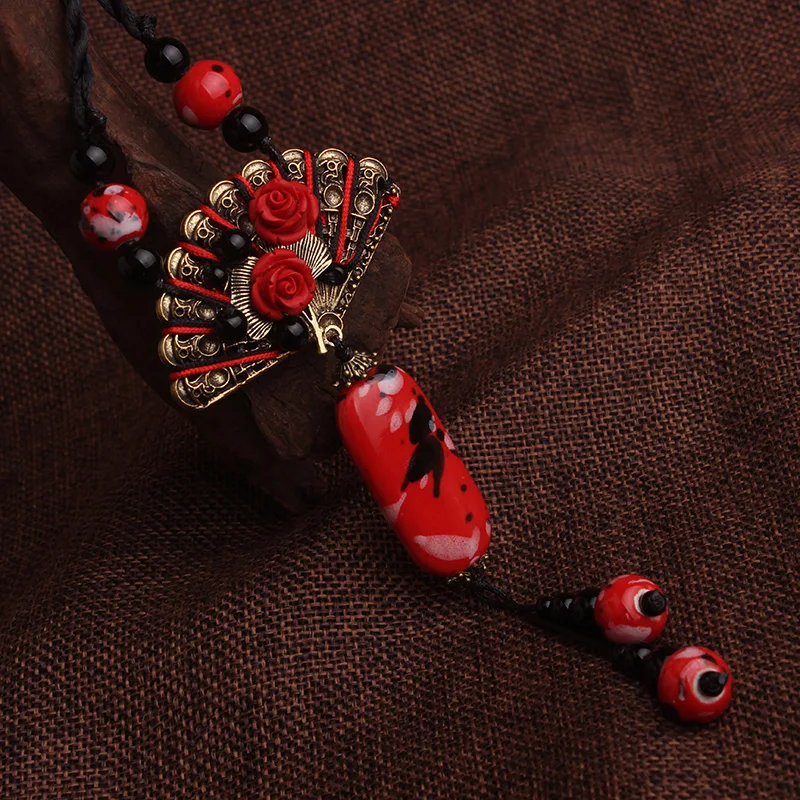 Ожерелье с кулоном павлиний хвост в этническом стиле|stone necklace|ethnic necklacevintage necklace |
