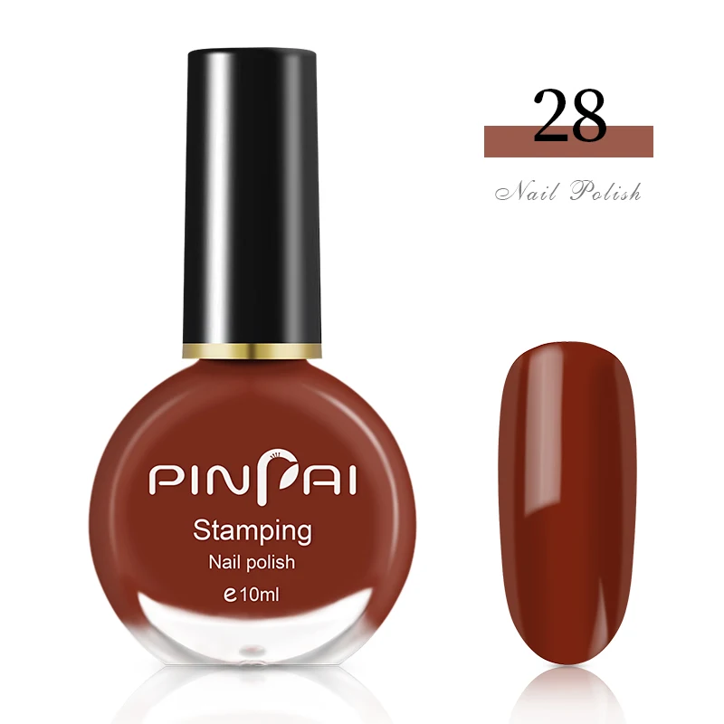 Color 28 Pinpai 10 мл Очищаемый на водной основе лак для ногтей с блестками быстрая сушка легкое удаление Nagellak Маникюр цветная краска Vernis лак для ногтей - Цвет: Color 28