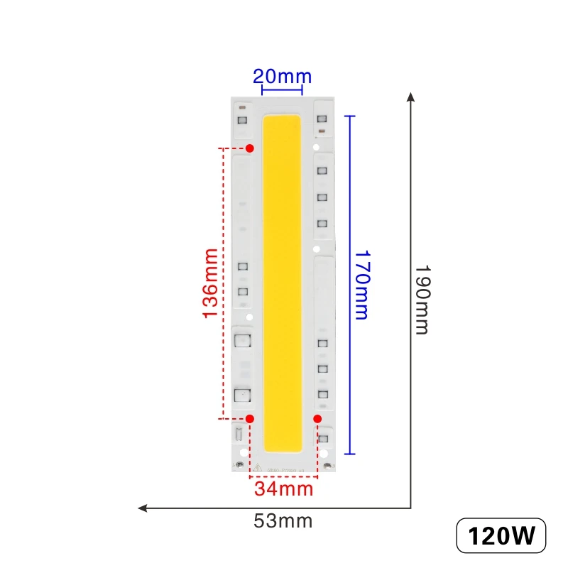120W LARZI светодиодный COB лампа Чип 30 Вт 50 Вт 70 Вт 100 Вт 120 Вт 150 Вт AC 220 В 110 В IP65 Smart IC подходит для DIY светодиодный прожектор холодный белый теплый белый - Испускаемый цвет: 120W