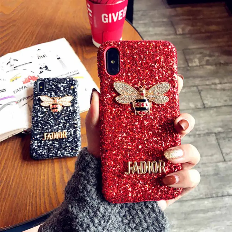 Для IPhone X случае роскоши с сияющими блестками чехол для Apple 10 флэш порошок милый