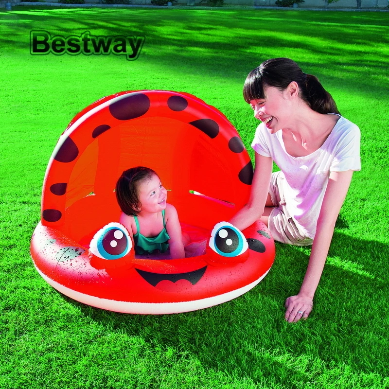 52189 Bestway Dia 97xHt66cm детский игровой бассейн wz Shield Dia38 &quotxHt26&quot надувной затененный для