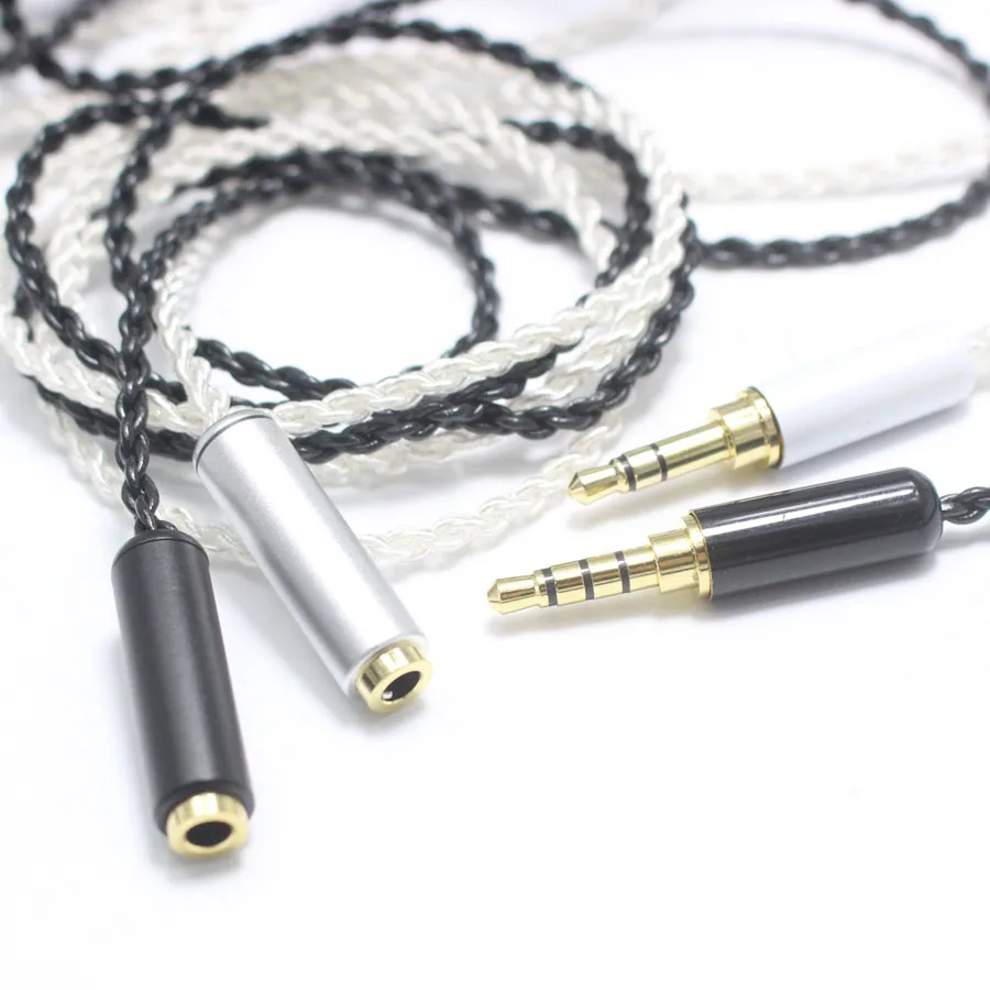 EClyxun 1 2 м 4Pin Furukawa Посеребренная проволока DIY линия для наушников обновление