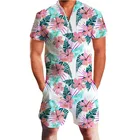 Готический мужской комбинезон в полоску с рисунком ананаса, летние шаровары в стиле хип-хоп, повседневные гомосексуальные штаны