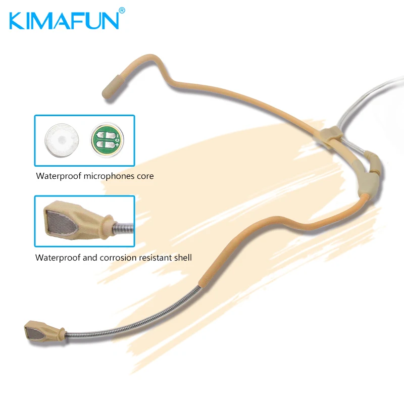 KIMAFUN KM WP81 Водонепроницаемая мини гарнитура для микрофона с защитой от