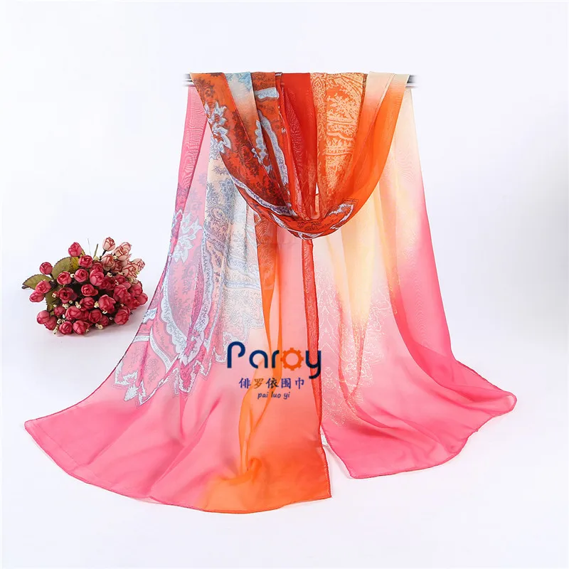 Бесплатная доставка Модный пляжный шарф шаль с принтом 50*160 см|Женские шарфы| |