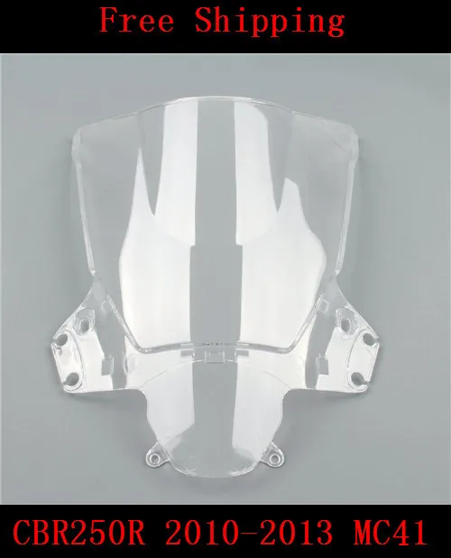Лобовое стекло для мотоцикла Honda CBR250R 2010 2011 2012 2013 MC41 CBR250 CBR 250R с двумя пузырьками