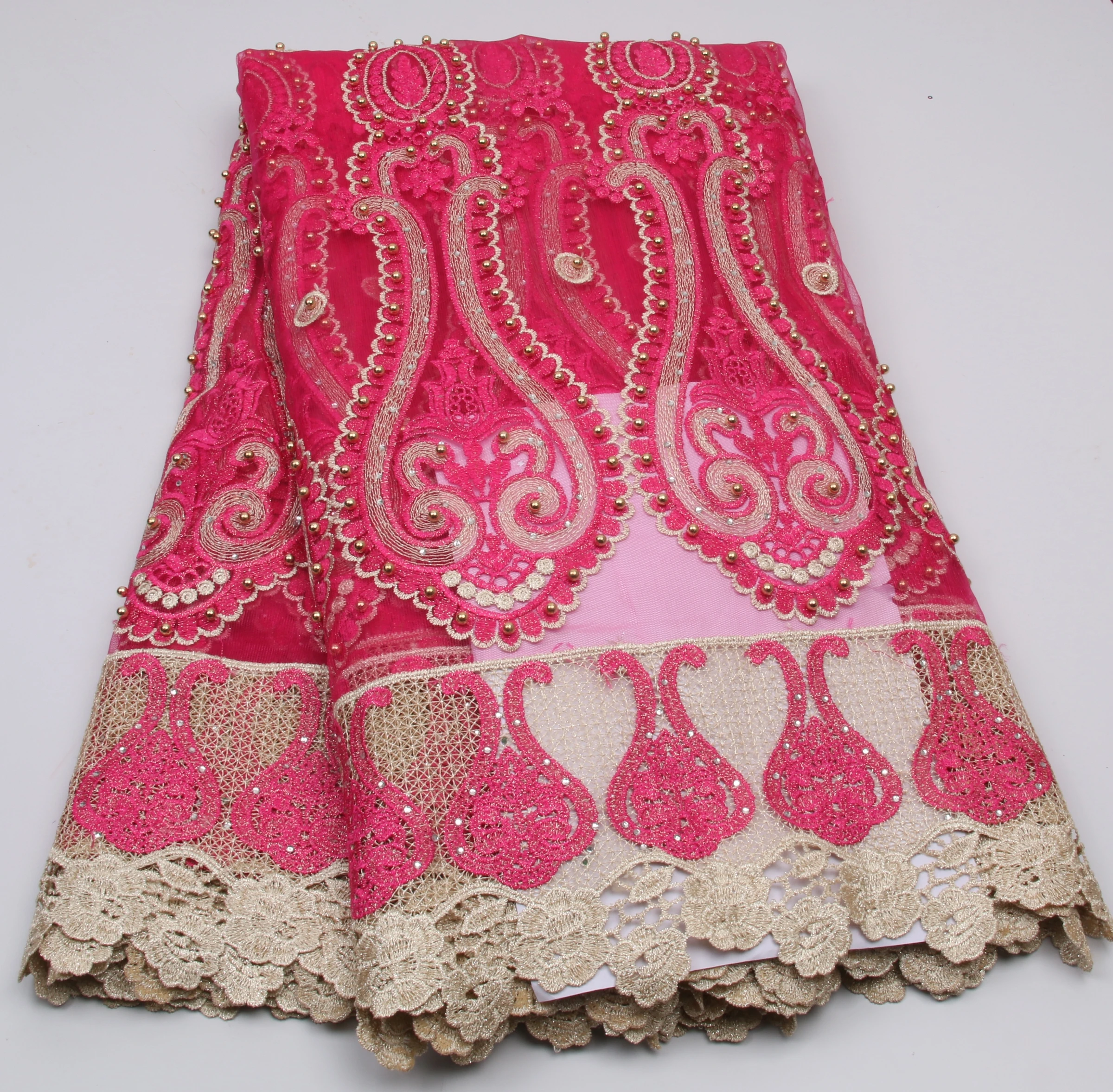 Африканская кружевная ткань 2019 высокого качества вышитые нигерийские кружевные