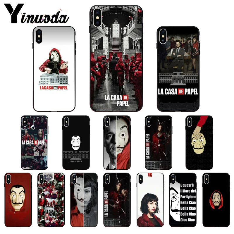 

LA Casa De Papel DIY Luxury High-end Protector Case for iphone 13 5 5Sx 6 7 7plus 8 8Plus X XS MAX XR 11 11pro 11promax