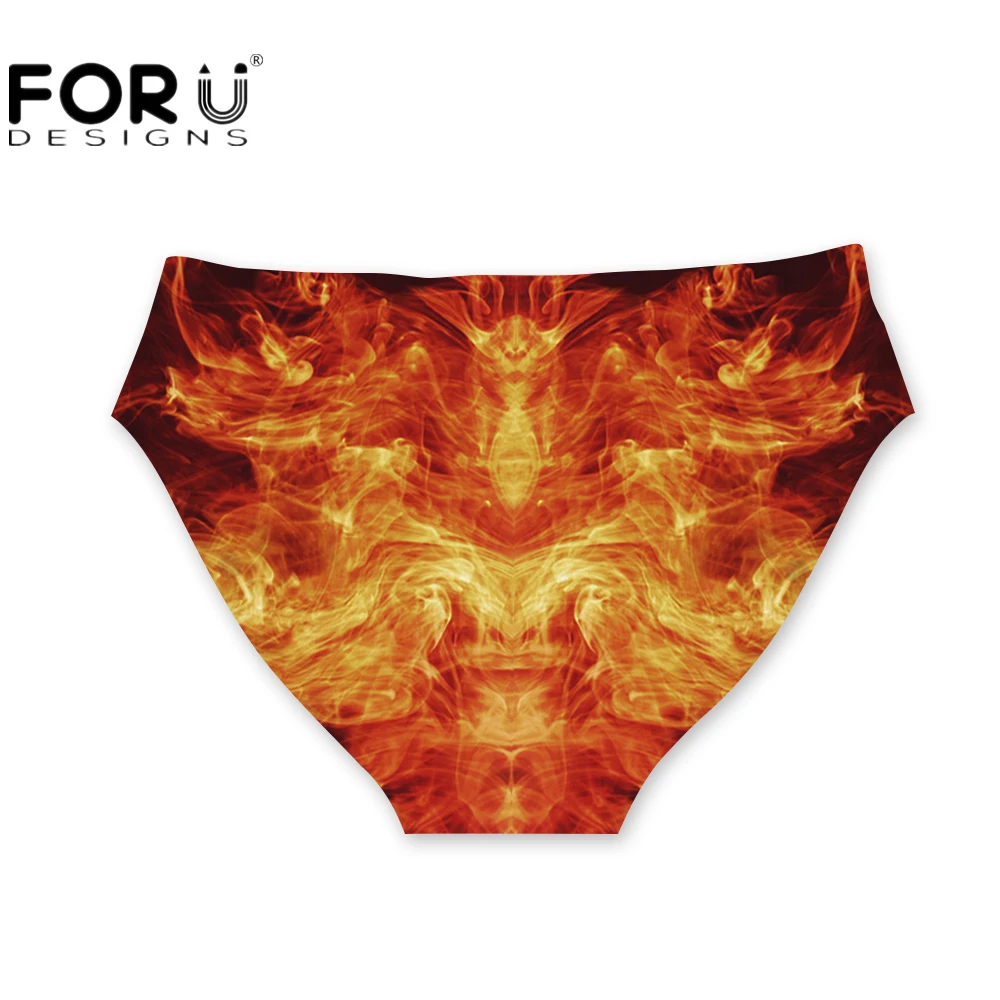 FORUDESIGNS/, женские трусы, нижнее белье размера плюс XL, модал, 3D рисунок глаз, средняя посадка, нижнее белье, женские бесшовные трусики, нижнее белье