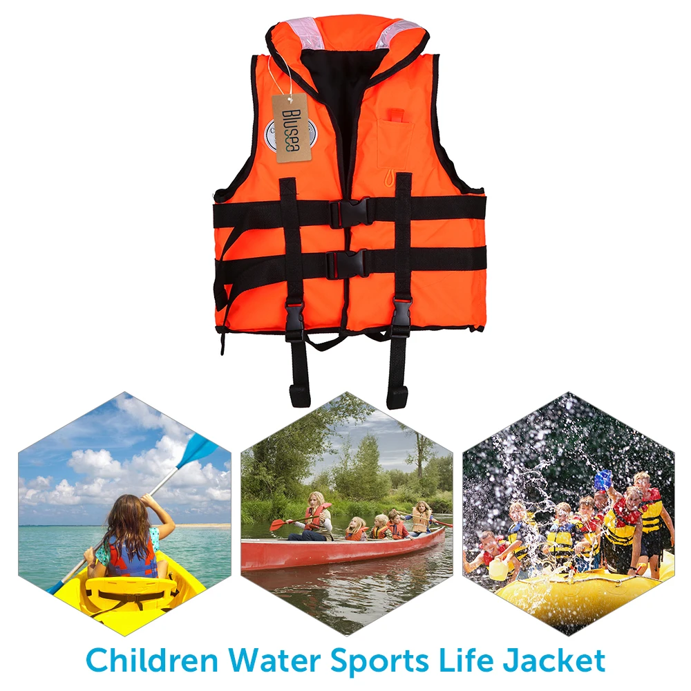 

Outdoor Sport Children Life Jacket Vest Fishing Swimming Life Jacket Safety Waistcoat Survival Safety Jacket Capacity for Kids