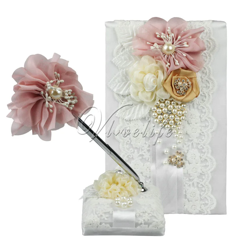 2 шт./компл. Свадебные сувениры Гостевая книга и ручка стенд Подпись набор