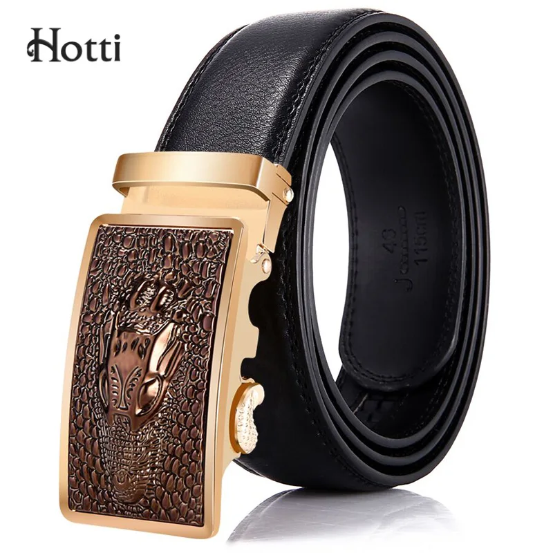 [Hotti] брендовый мужской ремень из коровьей кожи хорошего качества мужские ремни