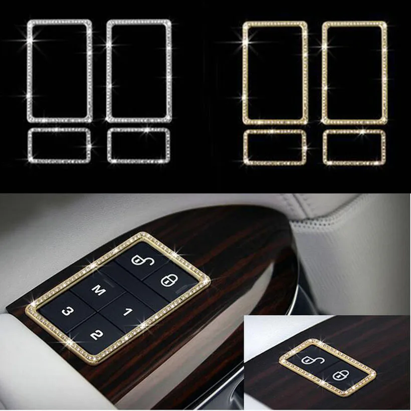 4 шт. серебристого/золотого цвета оконные двери автомобиля Накладка для Range Rover Sport