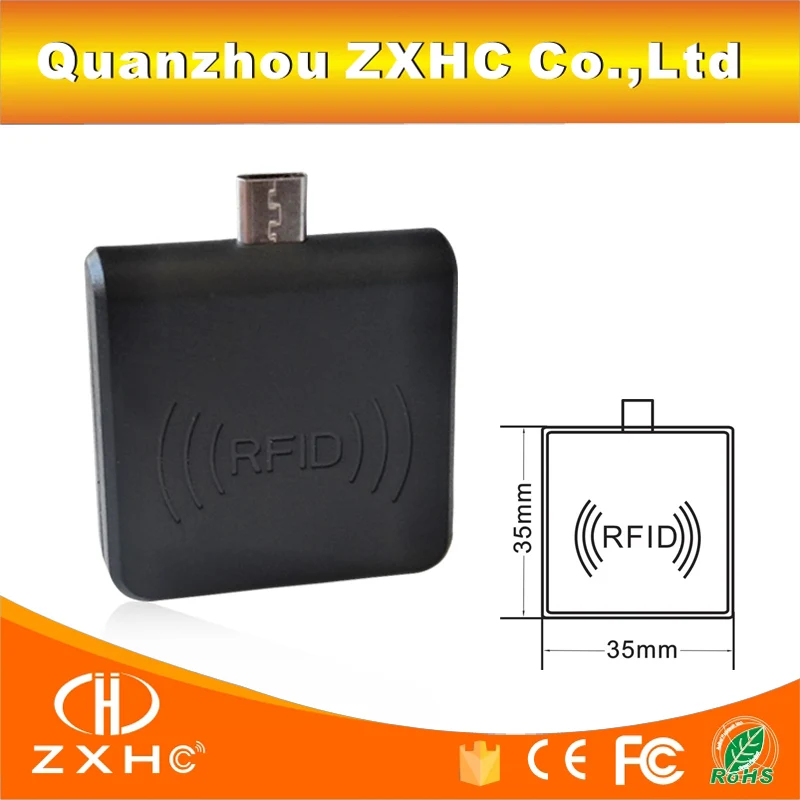 Портативный считыватель RFID F08/MF S50 13 56 МГц Android Mirco USB для имитирования клавиатуры
