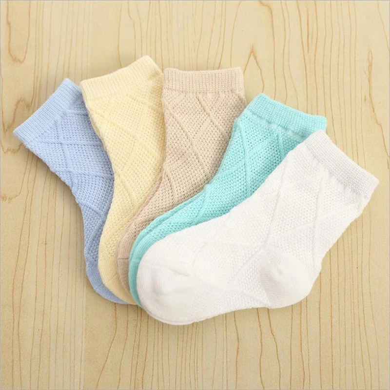 5 пары/компл. детские носки для детей летние сетчатые хлопковые спортивные