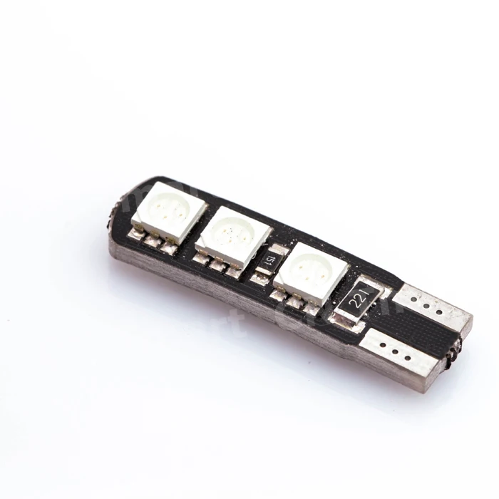 Оптовая продажа 50 шт./лот Авто светодио дный T10 6smd 5050 w5w canbus света автомобиля лампы