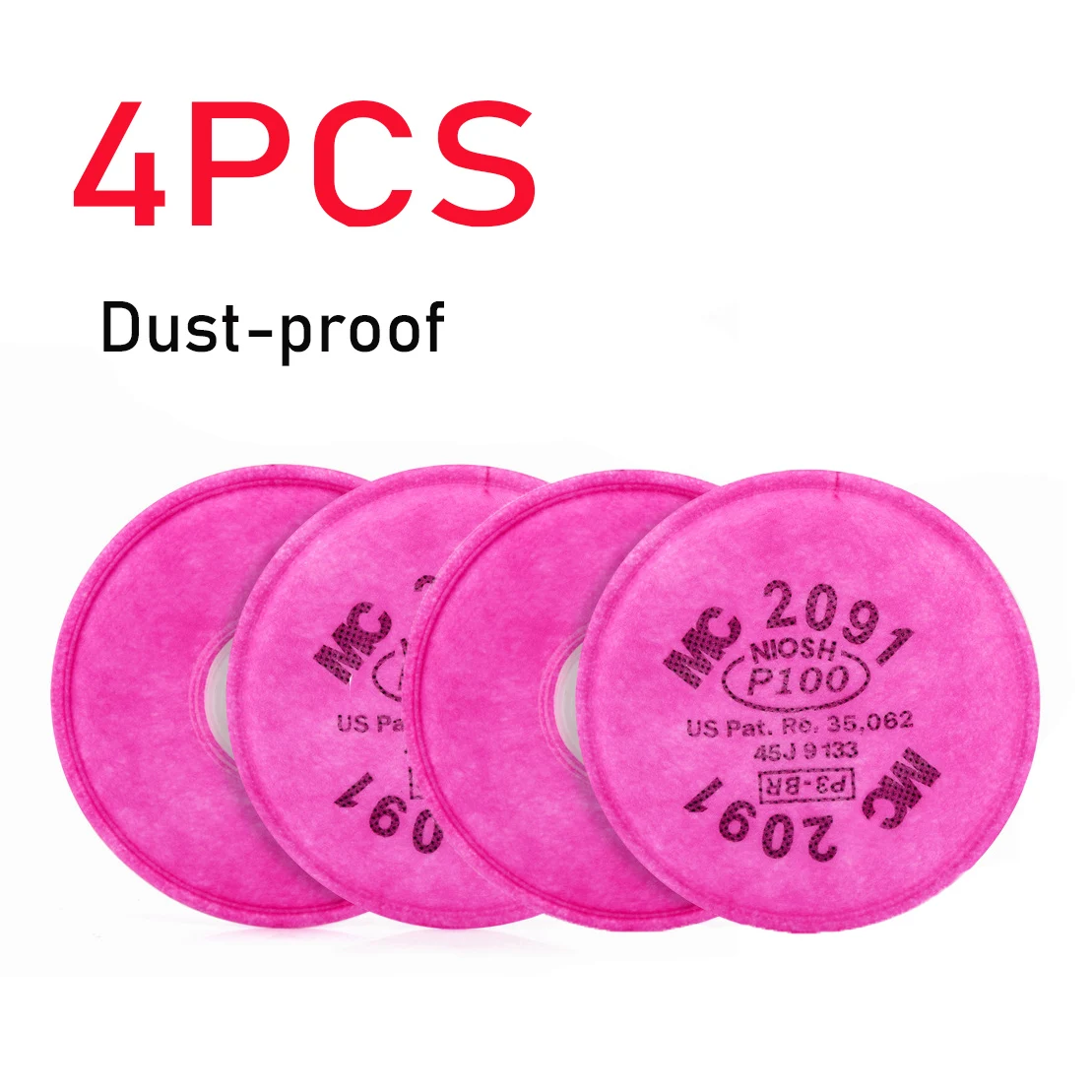 4pcs pink filter 6200 половина уход за кожей лица живопись распыления респиратор противогаз Детская безопасность работы фильтр Пылезащитная маска - Цвет: 4pcs pink filter