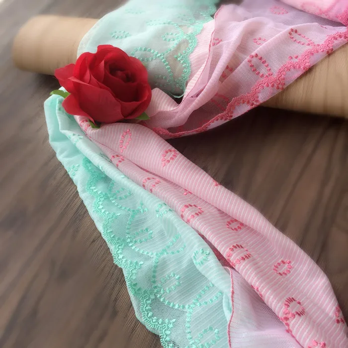 20cm wide pink light green soft close-fitting mesh lace skirt accessories DIY decoration | Дом и сад