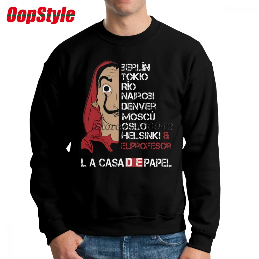 La Casa De Papel Money Heist ТВ серия House Of paper толстовка с капюшоном для мужчин длинным