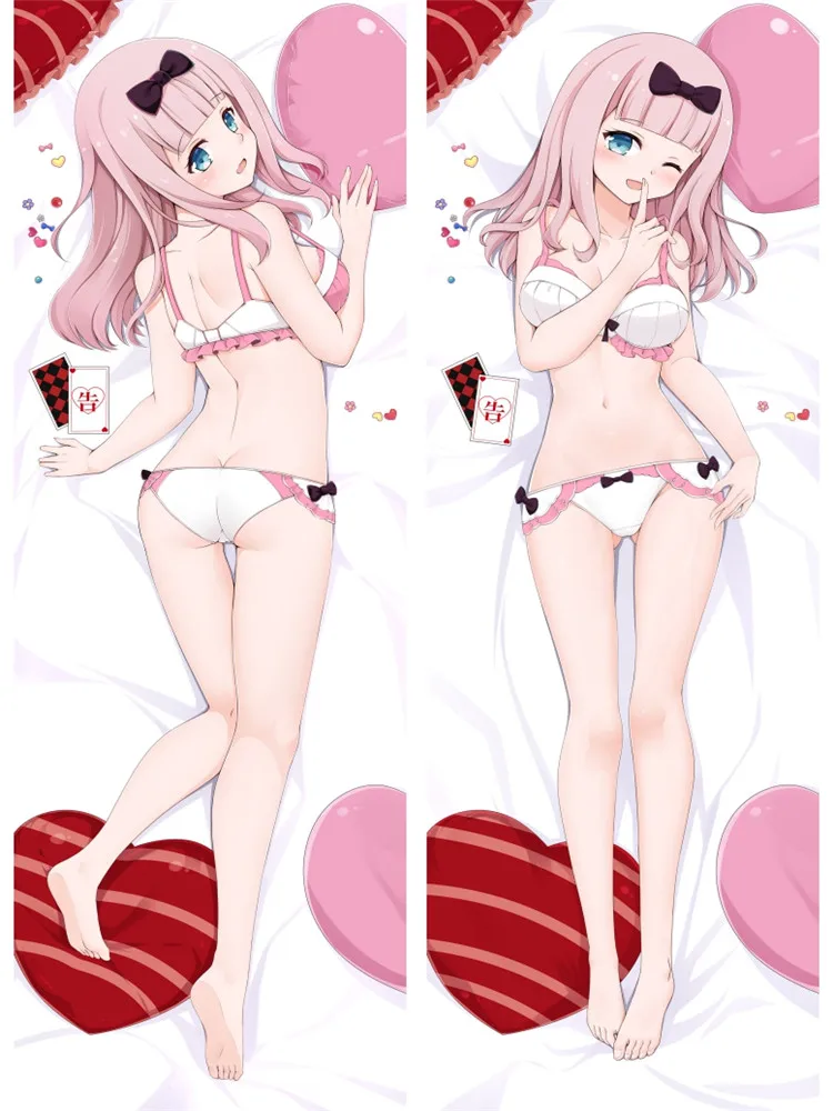 Японское аниме Kaguya-sama: Love Is War Chika Fujiwara обнимающая подушка наволочка Dakimakura