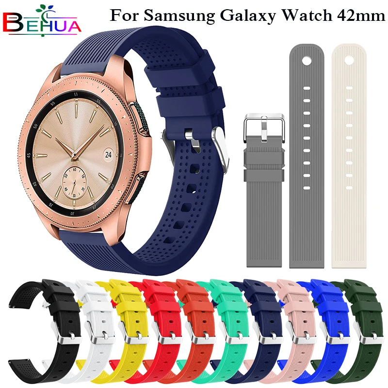 20 мм мягкий силиконовый ремешок для часов samsung Gear Sport S4 S2 сменный смарт браслет