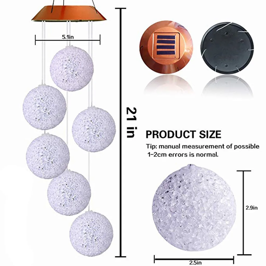 LED Solar Powered Butterfly Wind Chimes Light Home Garden Hanging Lamp Decor Outdoor solar butterfly wind chime energia solar