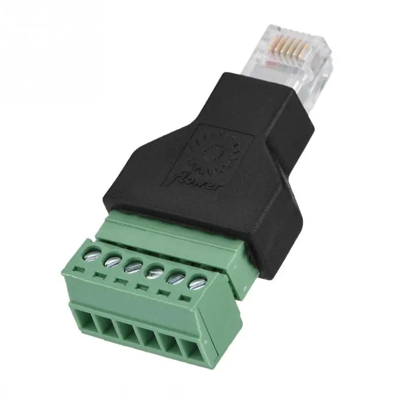 Коннектор адаптера Ethernet RJ12 6P6C папа 6 Pin|Соединители| |