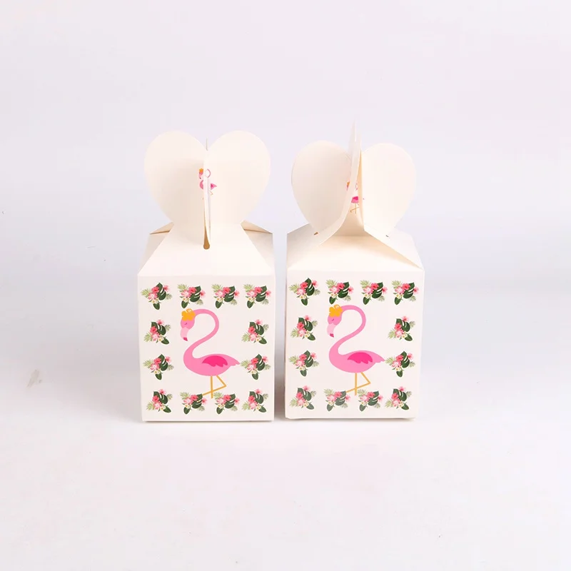 6 шт./лот розовое нижнее белье с принтом Фламинго конфетная сумка для дня рождения