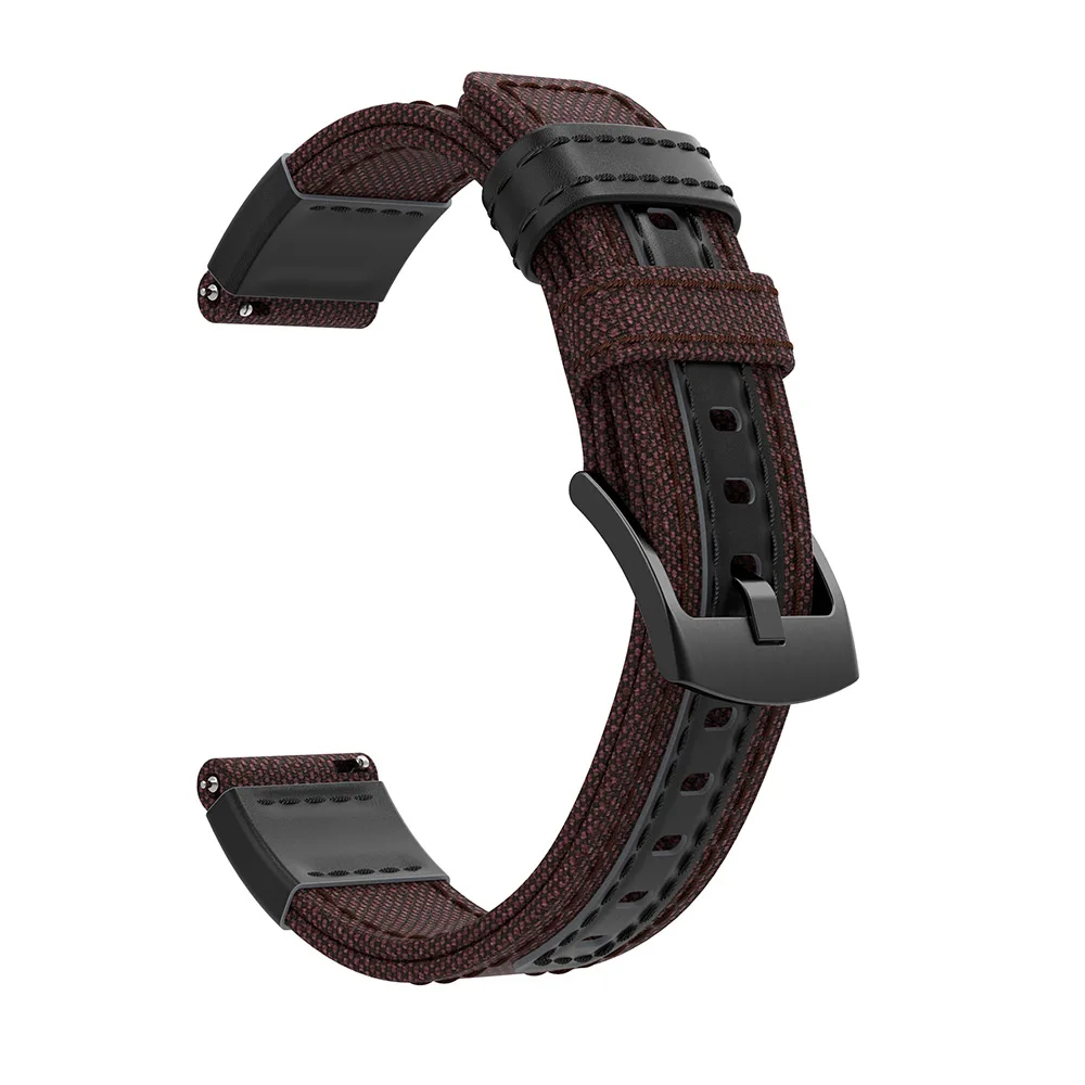 Brown Нейлоновый ремешок для samsung Galaxy Watch 42 мм Active 2 44 мм 40 мм SM-R820 R830/Active 2 Band Браслет gear S2 спортивный ремешок для часов - Цвет: Brown