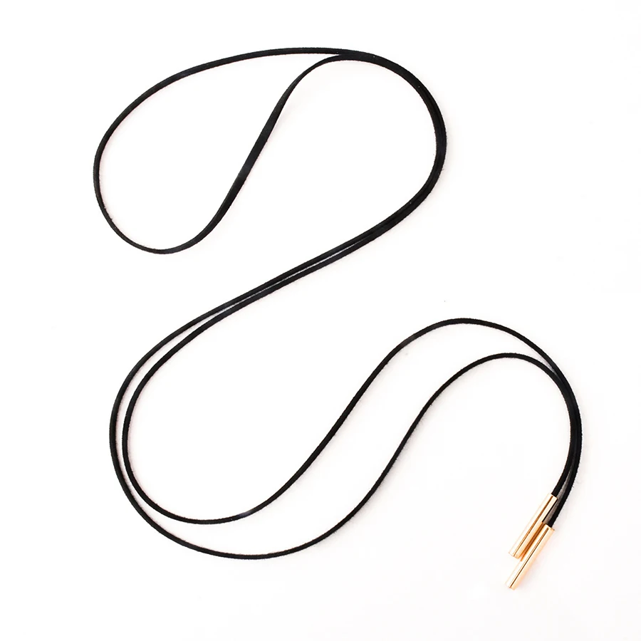 Женское Ожерелье-чокер ожерелье-ошейник с кожаной веревкой и подвеской |