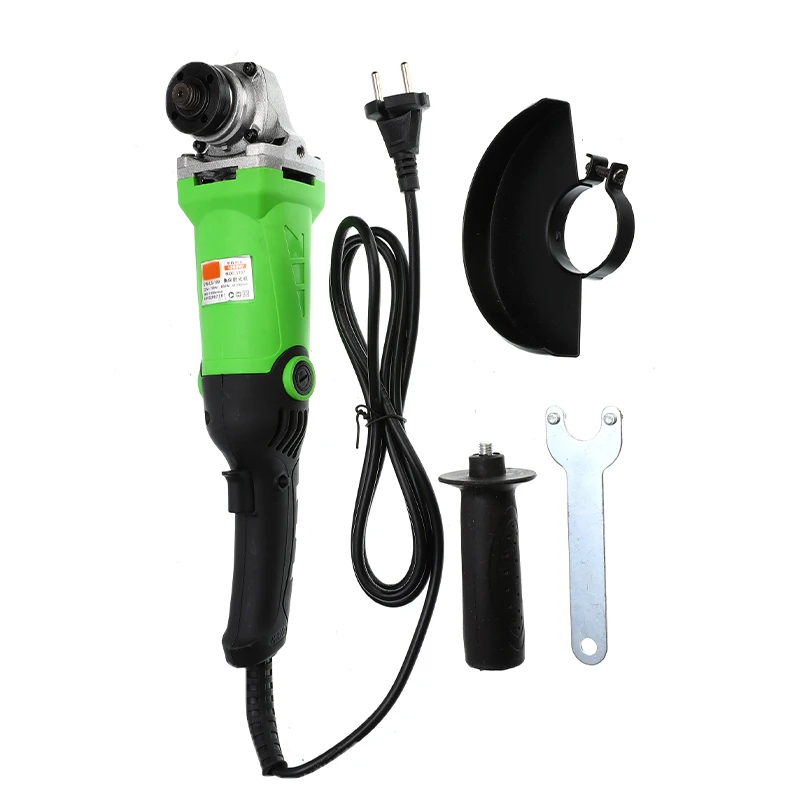 1350/980W 115/100mm Electric Angle Grinder Adjustable Speed Metal Cutting Tool 220V EU Plug 360 Rotation Adjustable Anti-slip