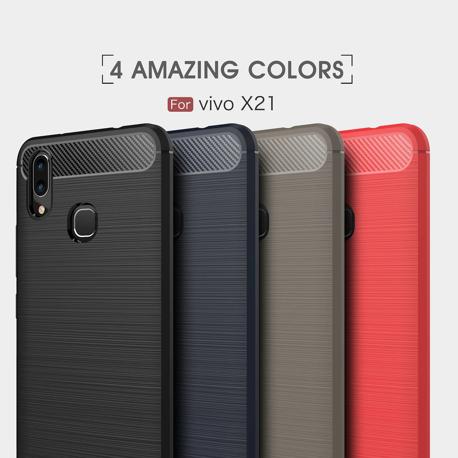 Phone Cover Vivo X21 Case Soft Silicone Rubber for BBK Bag Shell Coque HATOLY |
