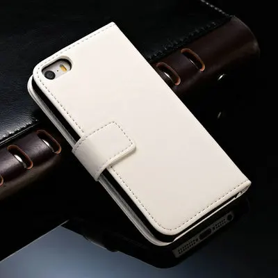 Роскошный кожаный чехол-бумажник с узором Crazy Horse для iPhone5 подставкой полная