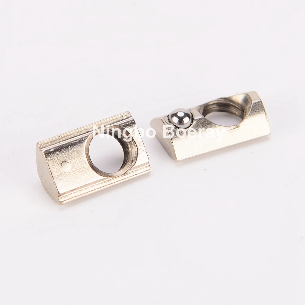 20 шт. 10 M4 полукруглые эластичные пружинные гайки для алюминиевого профиля