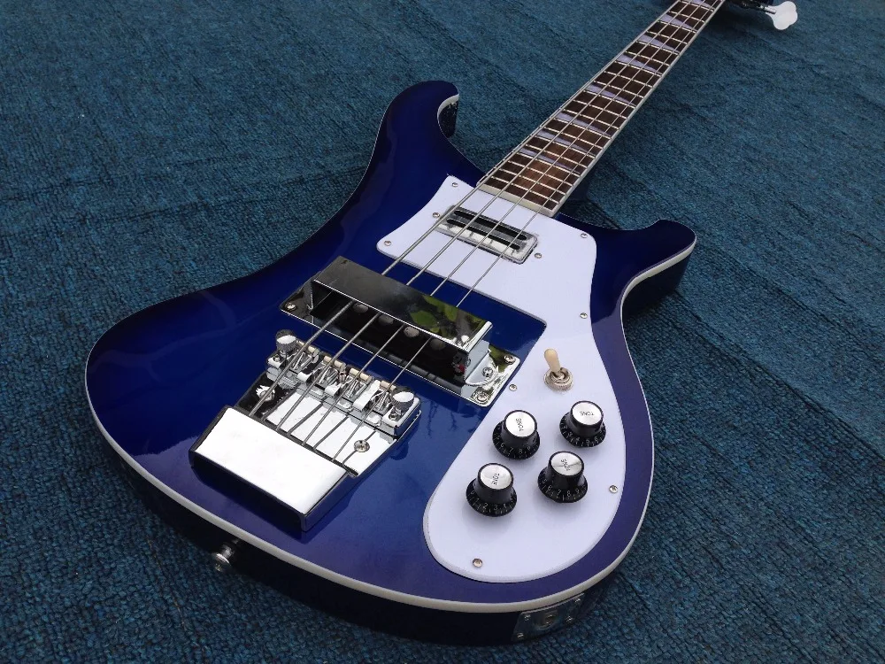 

Отличный звук Горячая Распродажа, Новое поступление 2016, электрическая басовая гитара 4003 Fireglo G15-05 синего цвета